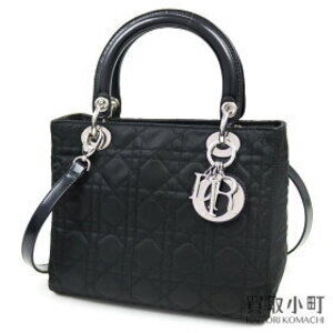 Dior Lady Classic Cannage Stitch Shoulder Handbag Crossbody Bag LADYDIOR Noir